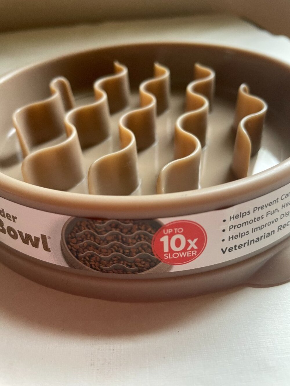 Slow Feeder Bowl Small Dog Cats Prevent Obesity Improve Digestion Dry Wet Food